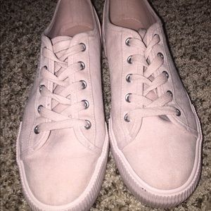 Soft pink platform sneakers from H&M Size 8